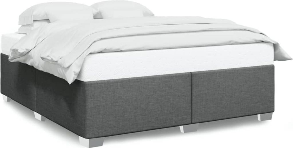 Maison Exclusive - Bettgestell ohne Matratze Dunkelgrau 180x200 cm Stoff