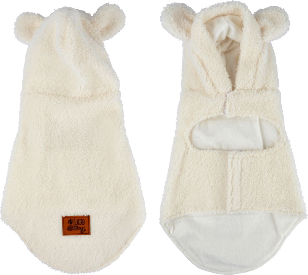 Hunde Teddyfleece Mantel Winterjacke Hundemantel Bekleidung Fleecejacke Jacke, Größe:L