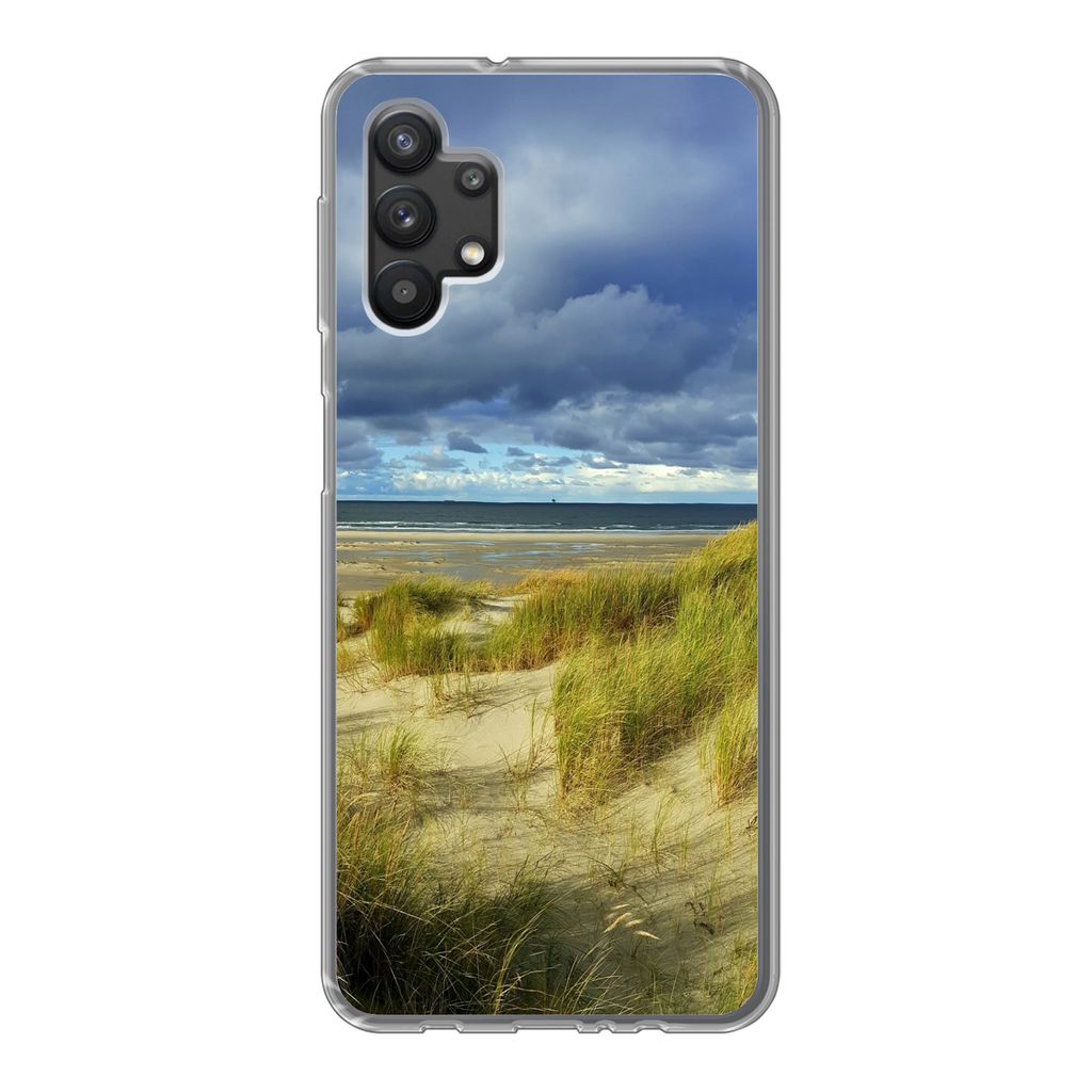 MuchoWow Handyhülle Schutzhülle Hülle für Samsung Galaxy A32 5G Nordsee - Vlieland - Dünen Silikon Softcase Handy Hülle - Softcase