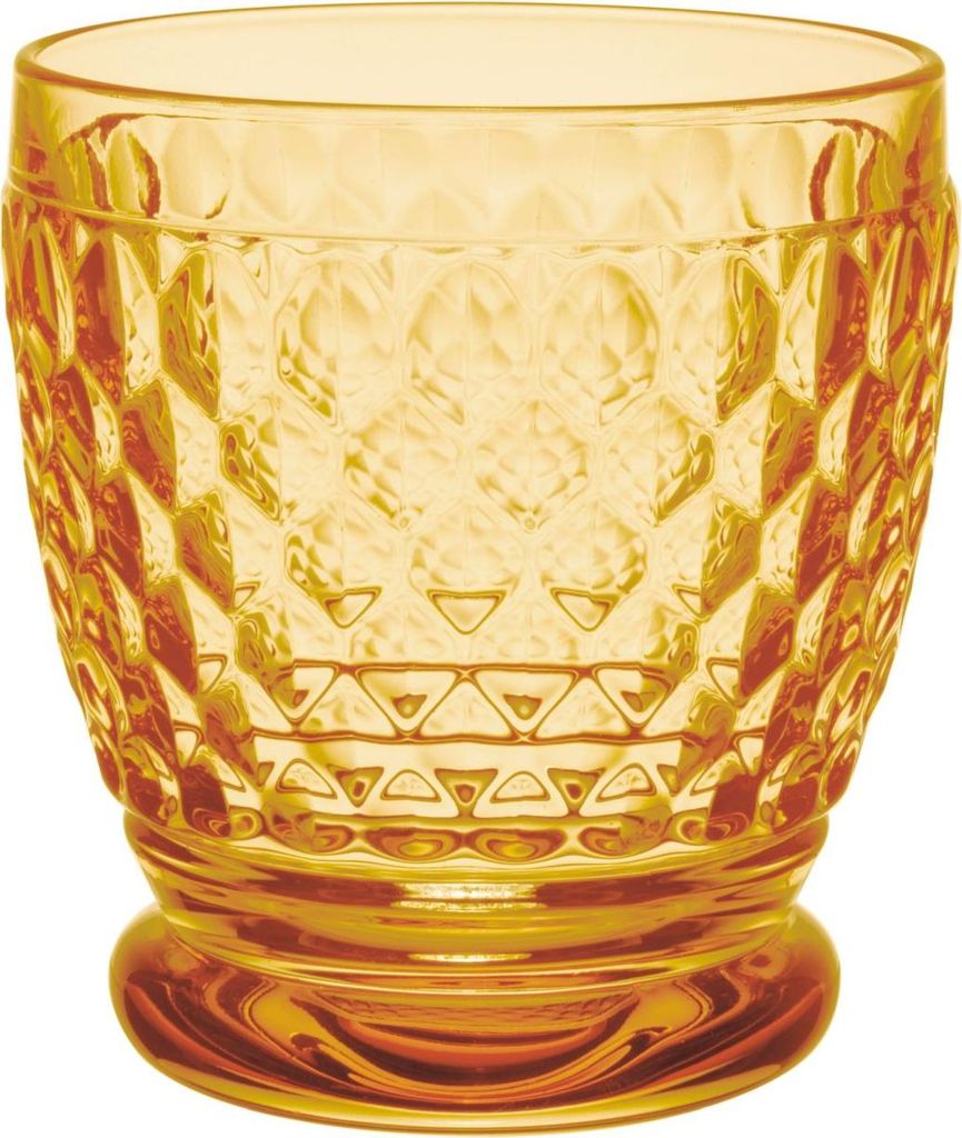 Villeroy & Boch Boston Coloured Becher / Wasserglas / Saftglas / Cocktailglas Saffron 10cm 200ml