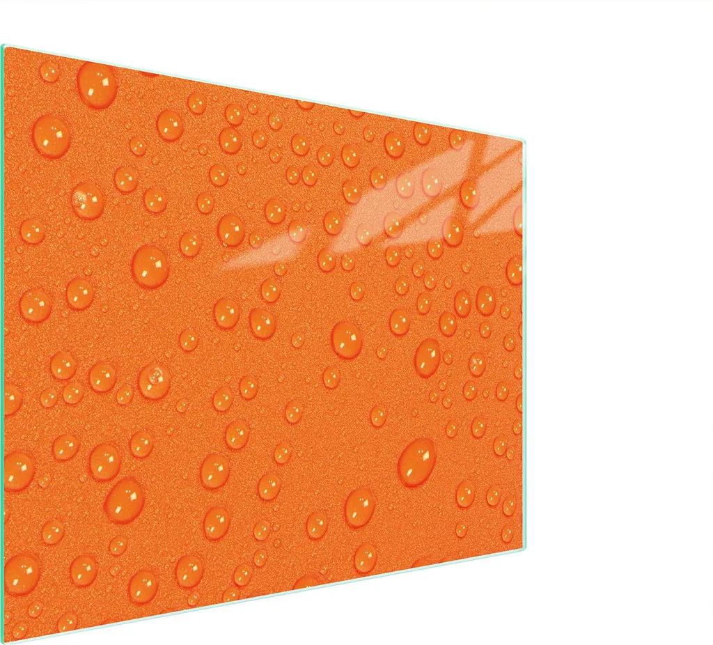 Tagliere Vetro Temperato 52x40 cm | Protezione Piano Cottura Gocce