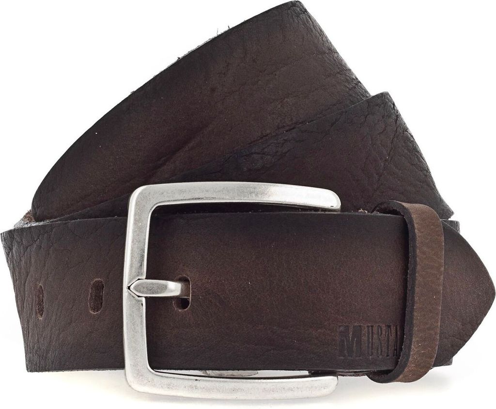 MUSTANG Leder Gürtel 40mm Leather Belt W95 Dark Brown braun