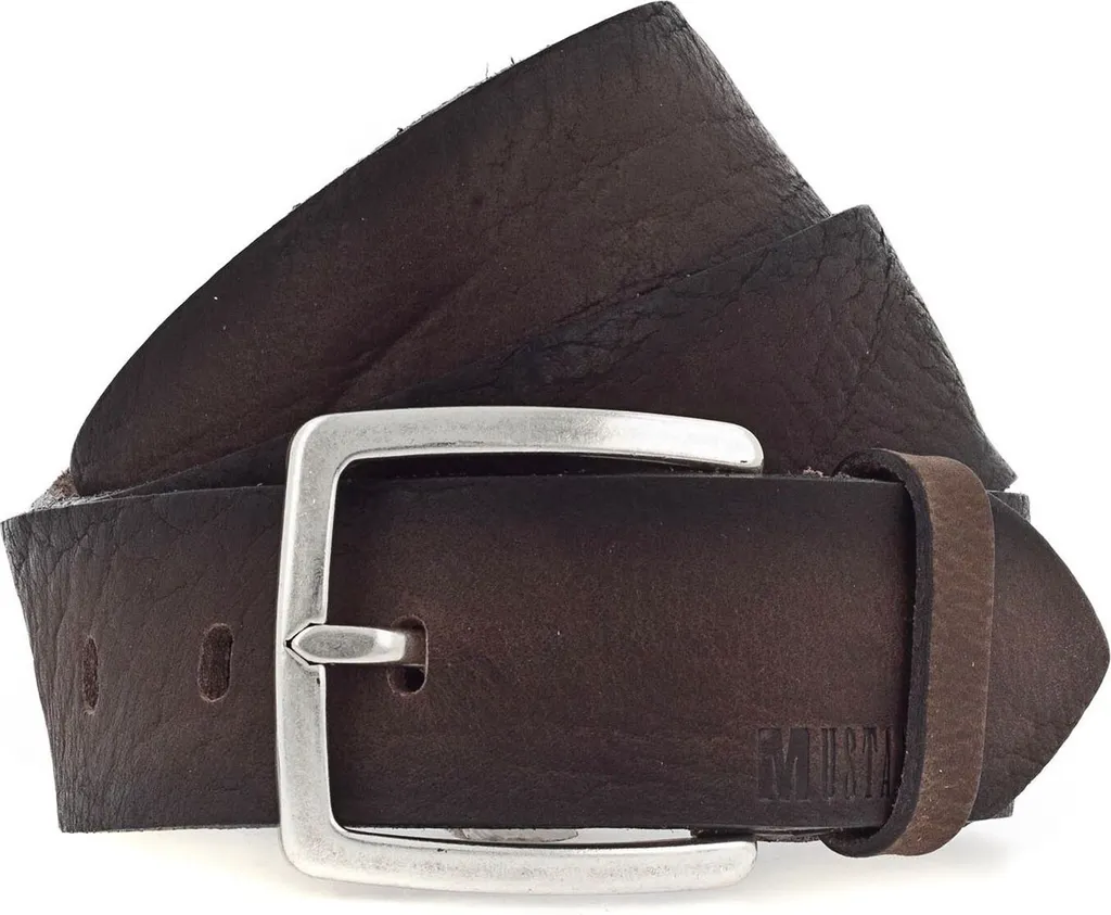 Cintura MUSTANG Uomo in Pelle Marrone Scuro 40mm - Taglia W100
