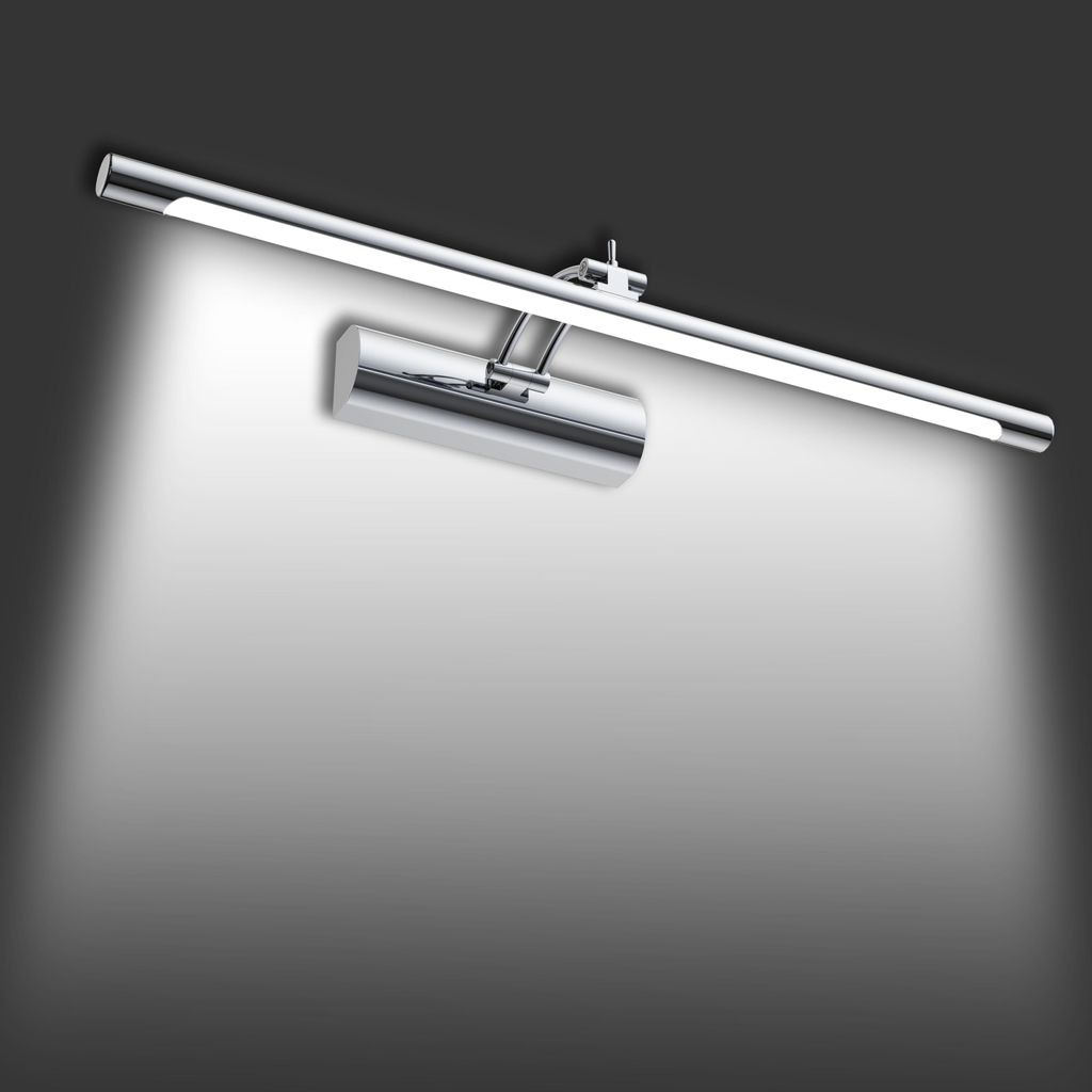UISEBRT LED Spiegelleuchte Bad 55cm 15W Kaltweiß 1050LM, IP44 Wasserdicht, Spiegellampe Badlampe Schminktischlampe Kleiderschrank Wandleuchte