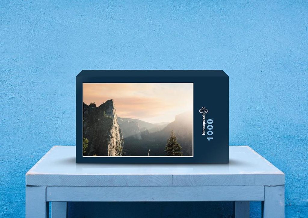 hansepuzzle 60431 - Berge Puzzle, 1000 Teile, Natur, 60,0 x 46,0cm mit hochwertiger Aufbewahrung, Kartonbox und wiederverschließbarem Beutel