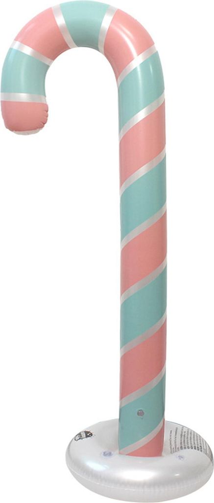 Weihnachts-Zuckerstangenballon, 130 cm (51 Zoll), große aufblasbare Zuckerstangendekoration für Geburtstag, Weihnachten, Hochzeit, Silvester, Kar...