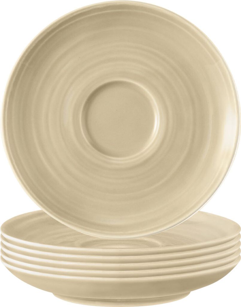 Seltmann Weiden Terra Espressountertasse ø 12 cm sandbeige 6er Set