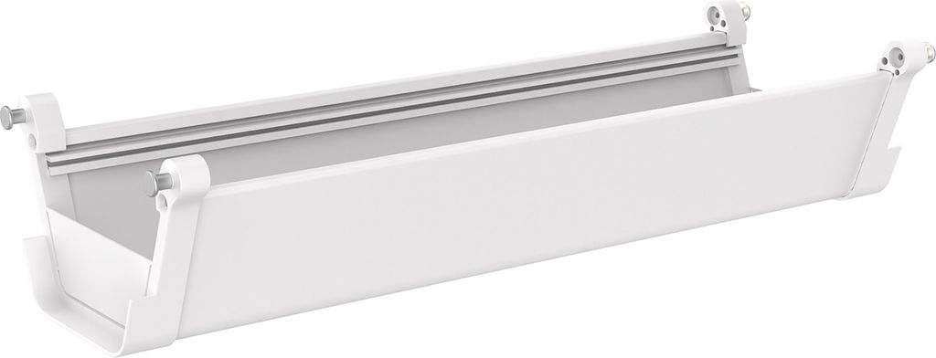 Kabelkanal ‘Skegness’ für Schreibtische Kunststoff 55 x 18 x 12 cm Weiß