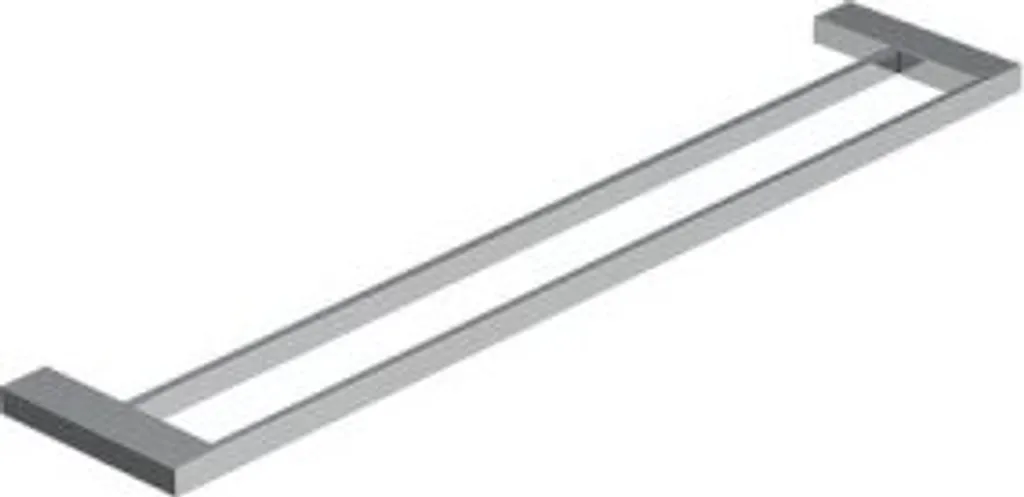Porte-serviettes double chromé KLUDI VELA C avec fixation invisible