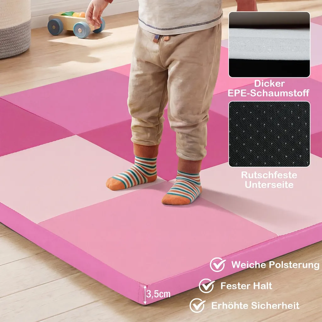 Tapis de jeu imperméable et facile à nettoyer pour bébé - 6
