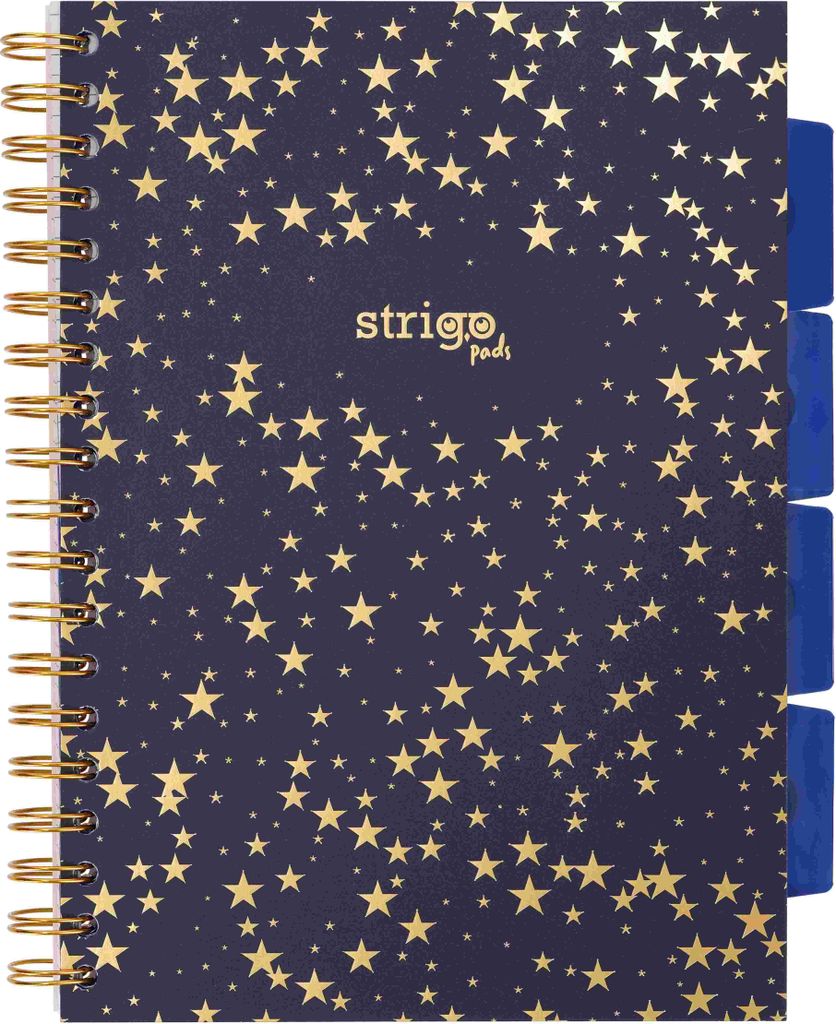 Strigo Pads Star Notebook B5 Raster Schwarz 100k 80g PADS008