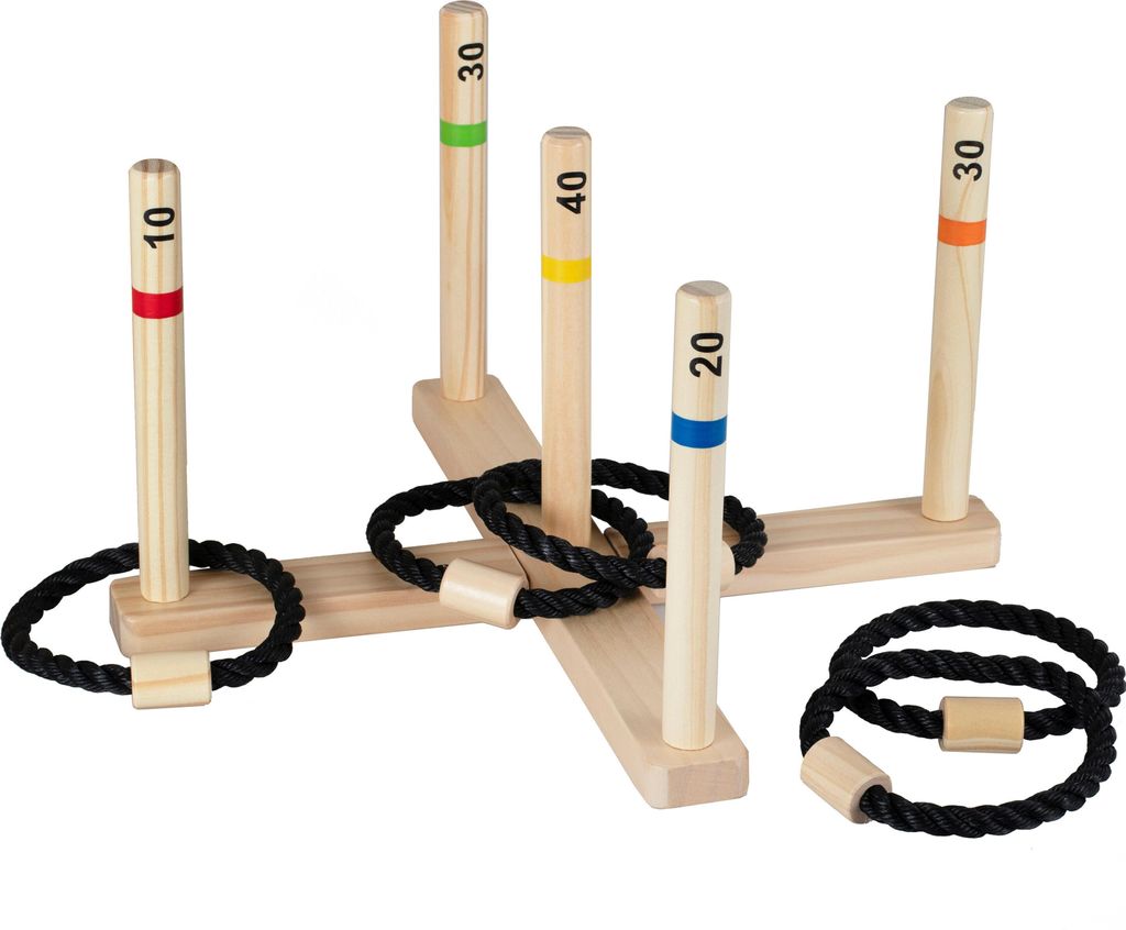 Gioco del lancio degli anelli - Gioco di legno per feste - Immagine del prodotto 