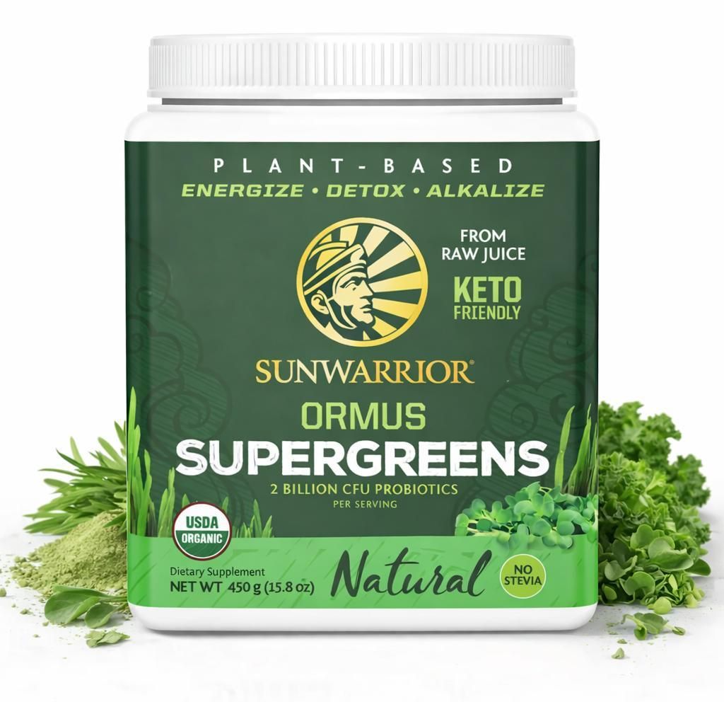 Sunwarrior Ormus Super Greens Organic (450g) Mint - Produktbild 