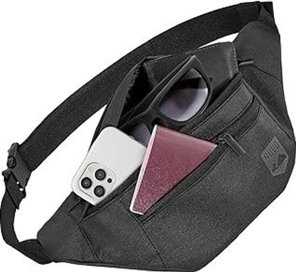 Marsupio Elegante RUVO 4 Zip | Borsa a Tracolla Multitasche Unisex