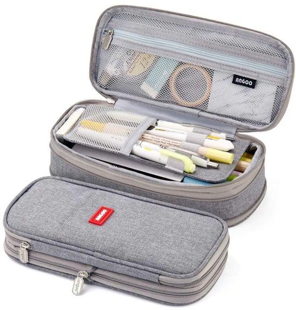 Organisateur de sac gris pour matériel scolaire université et travail