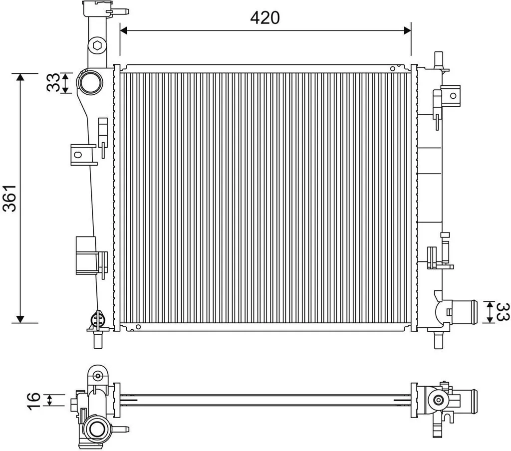 Radiatore Raffreddamento Motore Alta Efficienza | Ricambi Auto Professionali