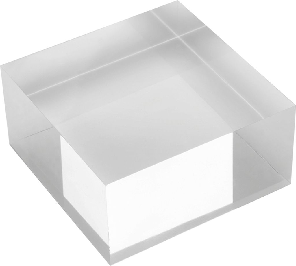 deflecto Acryl-Block transparent 75 x 75 x 50 mm