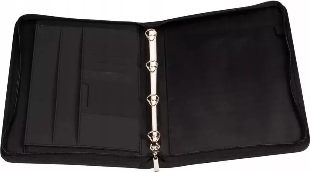 Pochette de rangement A4 à zip noire 609 - Porte-document étanche bureau