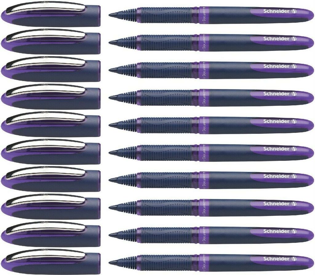 Tintenkugelschreiber One Business 0,6mm violett Packung mit Produktbild 