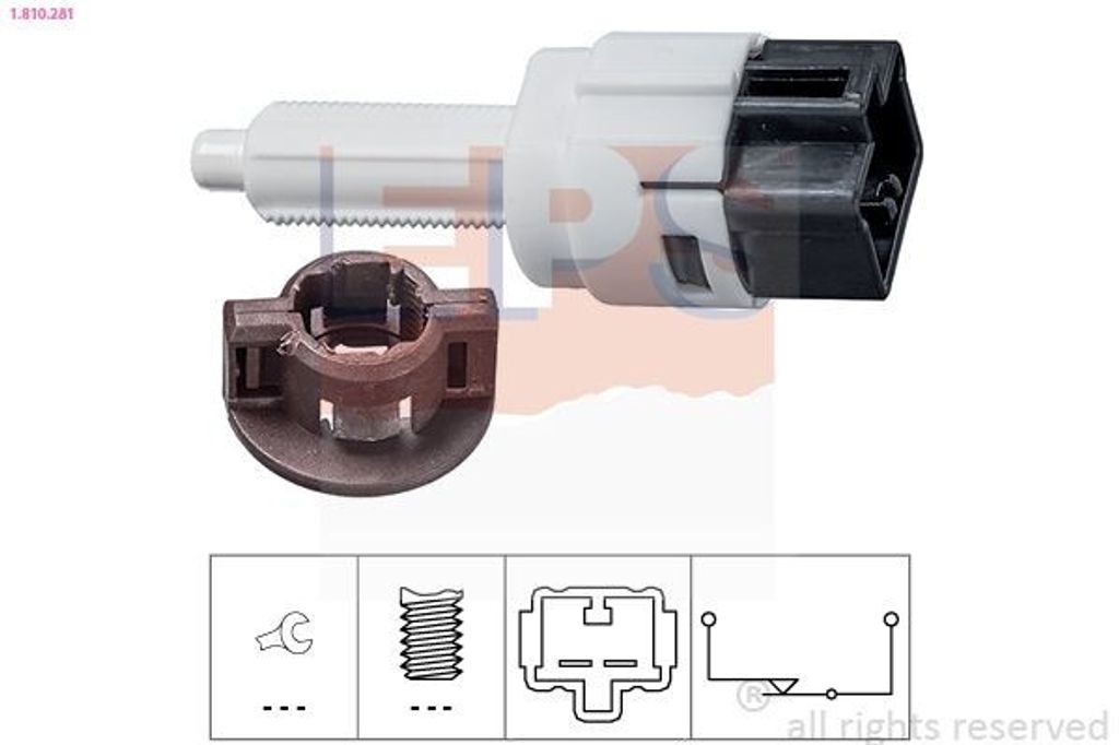 EPS Bremslichtschalter 1.810.281 für FIAT Fullback Pickup (502, 503) mechanisch