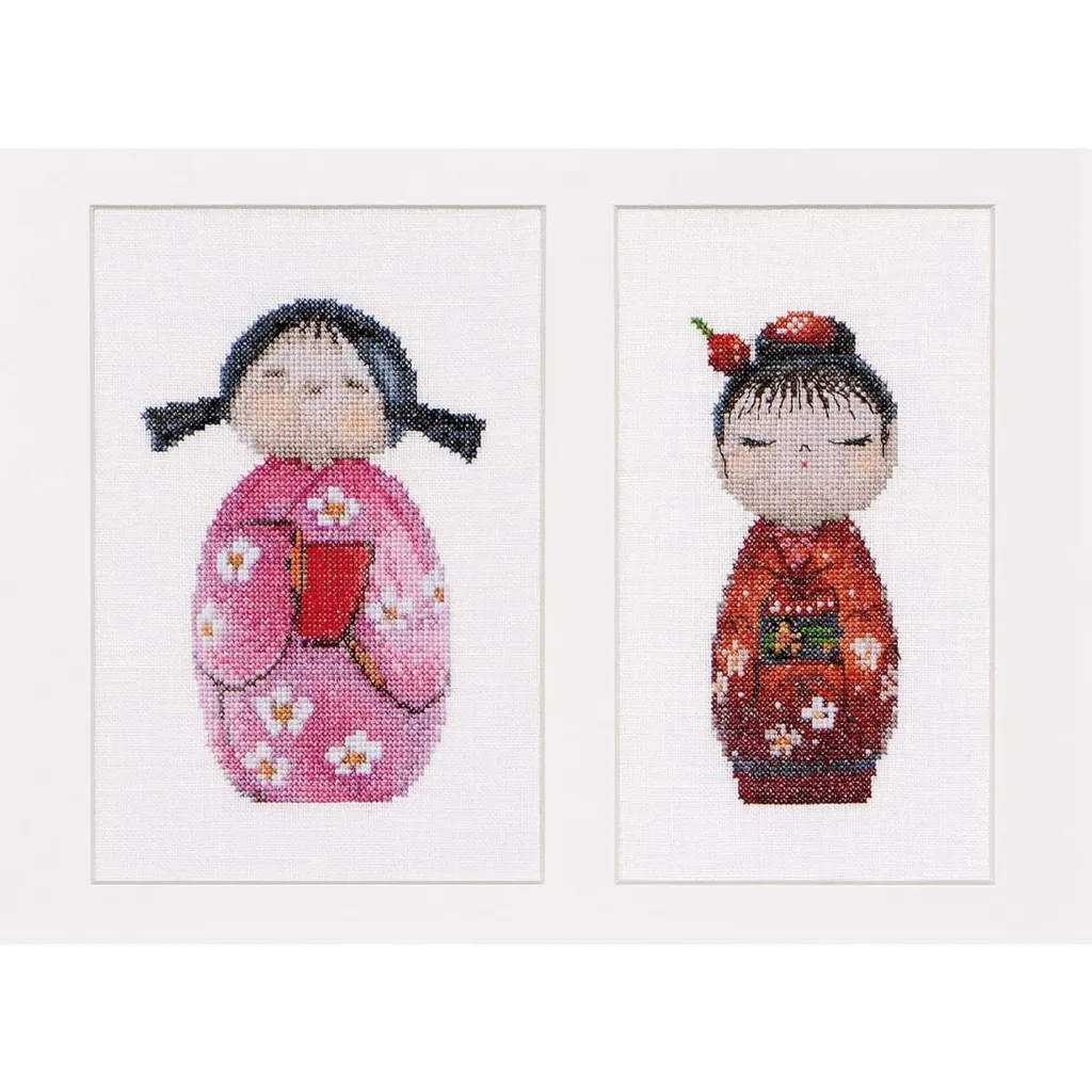 Recensione Kit Ricamo Kokeshi Dolls Thea Gouverneur Aida 547A
