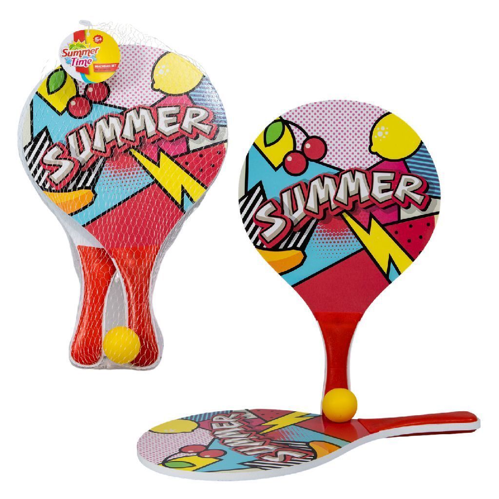 Summertime Wasserball Set Graffiti, Holz, 2 Stück(e), Mehrfarbig