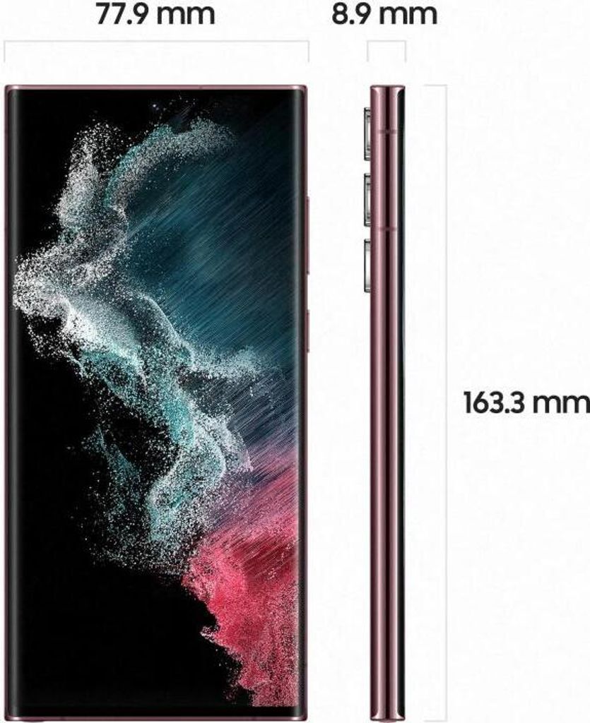 Galaxy S22 Ultra 5G 128GB Burgundy Smartphone Produktbild 19