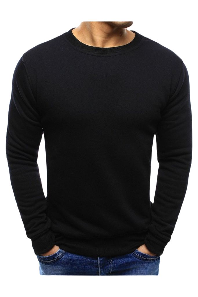 Dstreet Herren-Kapuzenpulli ohne Kapuze Alarm schwarz XL