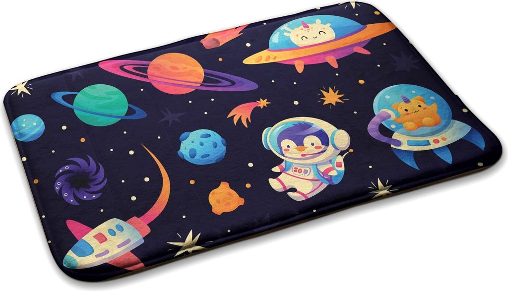 Kinderteppich Schlafzimmer Modern - 75 cm x 45 cm - Kosmische Zeichen