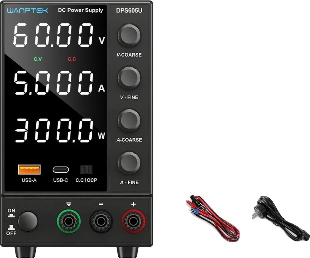 Alimentatore Variabile DPS605U 60V 5A - DC Regolabile Precisione 4 Cifre