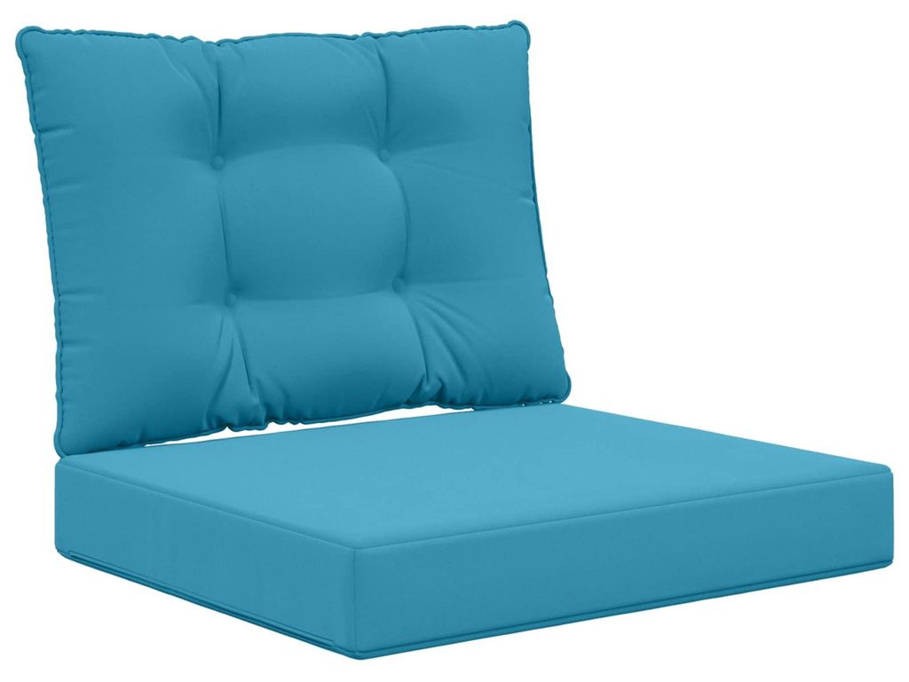 vidaXL Sofakissen für draußen 2 pcs Königsblau Polyester