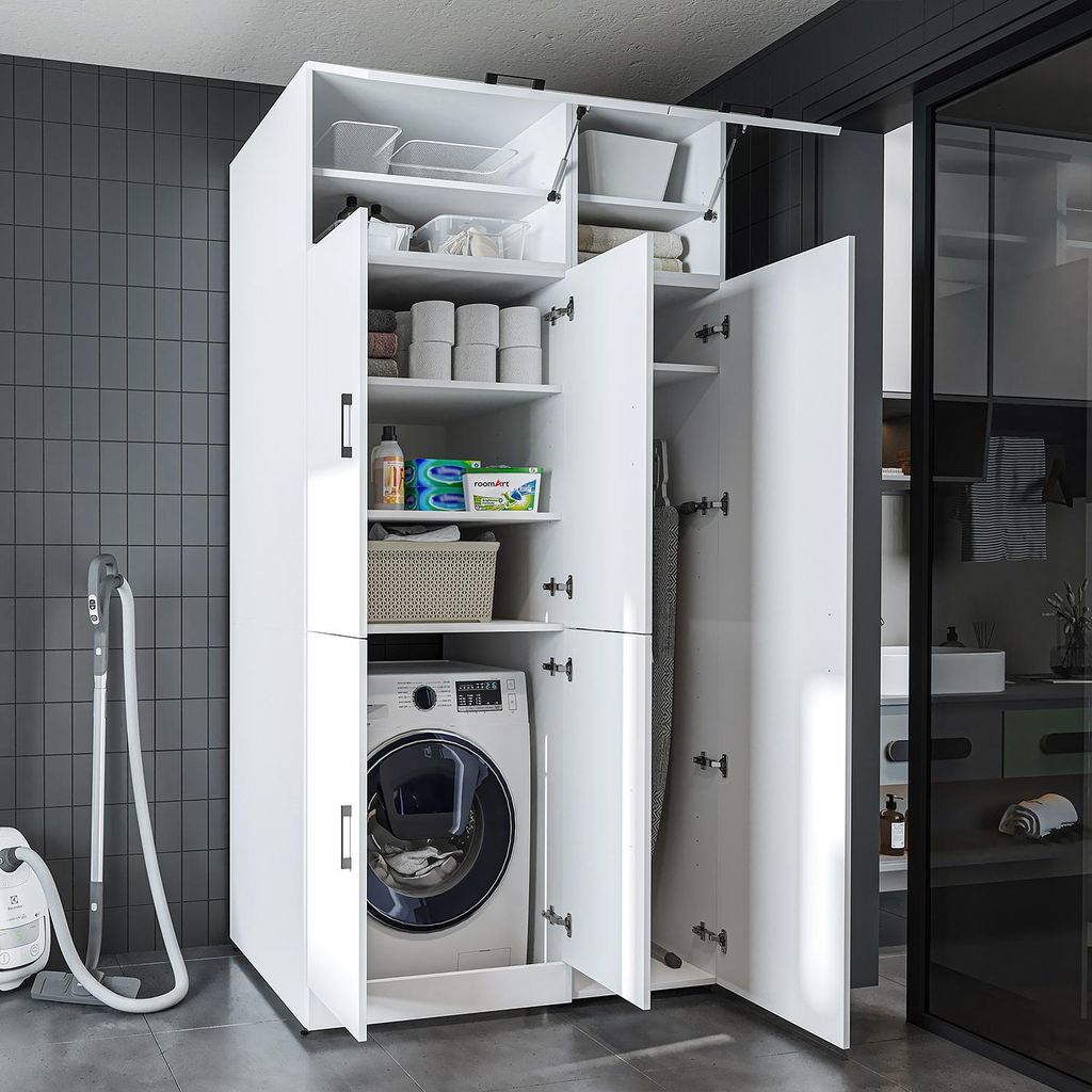 Roomart DORA-II Mobile da appoggio per lavatrice, larghezza Immagine del prodotto 