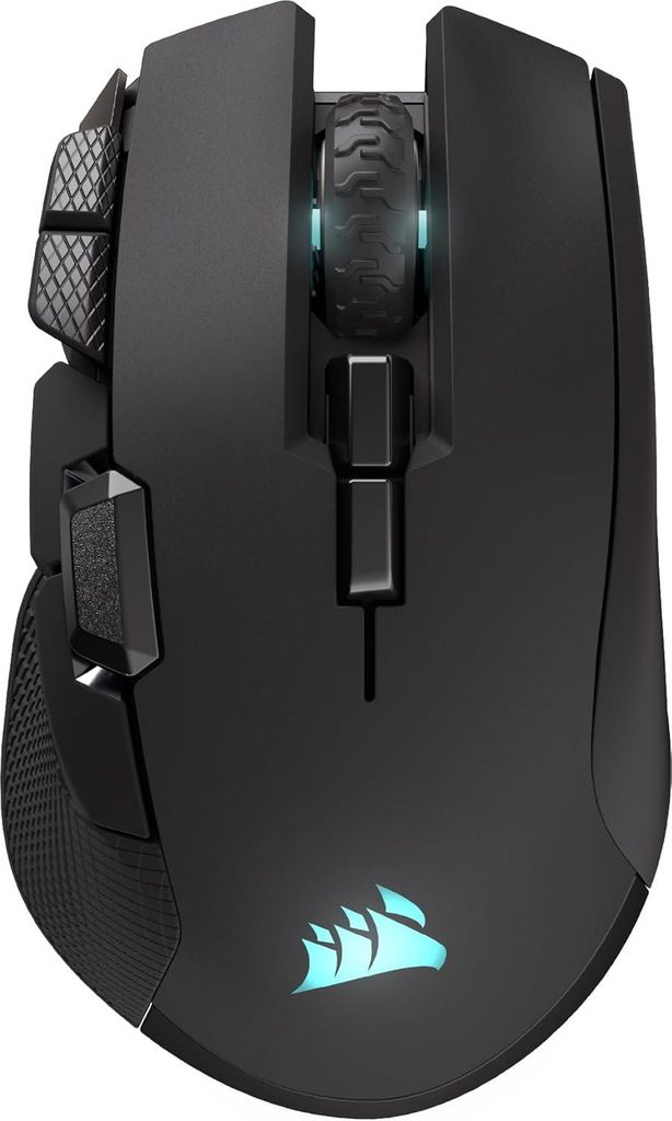 Ergonomische Gaming Maus 26000 DPI Wireless 2.4GHz Bluetooth 10 Tasten programmierbar RGB Beleuchtung für FPS MOBA MMO große Hände PC