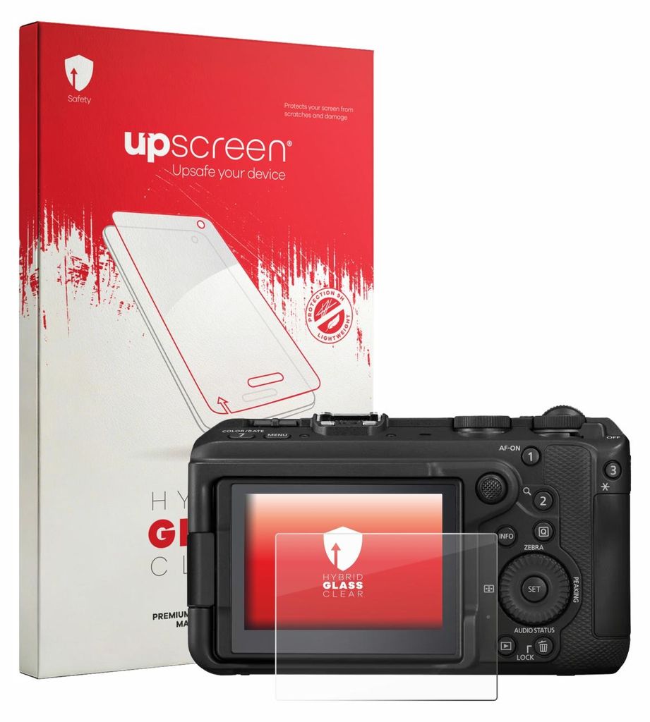 upscreen Schutzglas für Canon EOS R6 V Schutzfolie Panzer Folie Glas Display Schutz klar