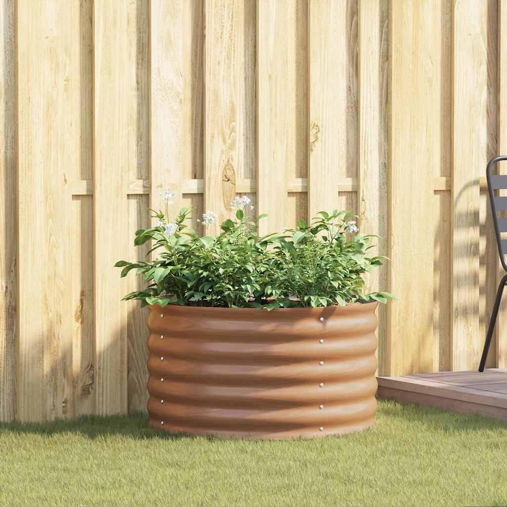Maison Exclusive - Hochbeet Braun 80 x 80 x 44 cm Stahl