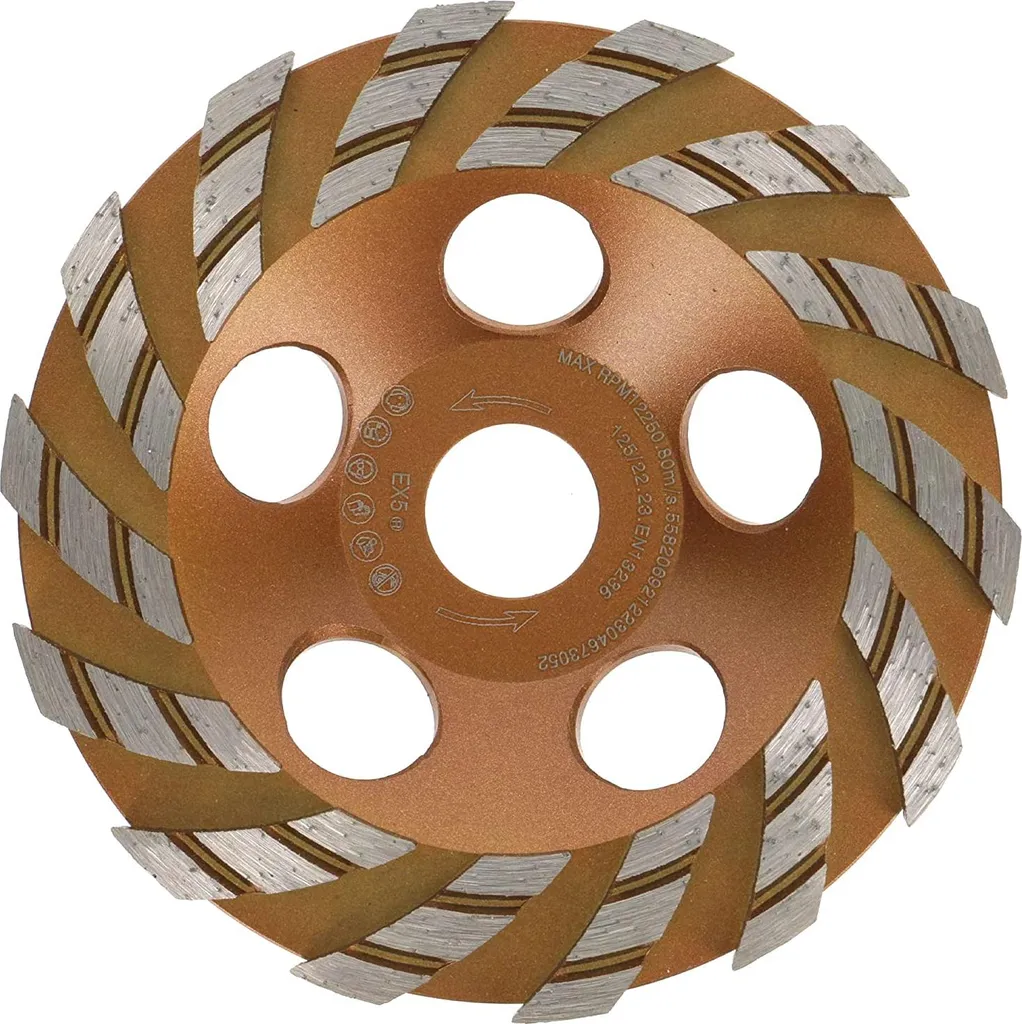 Meule diamantée TurboSpeed+ 125mm haute performance pour béton dur