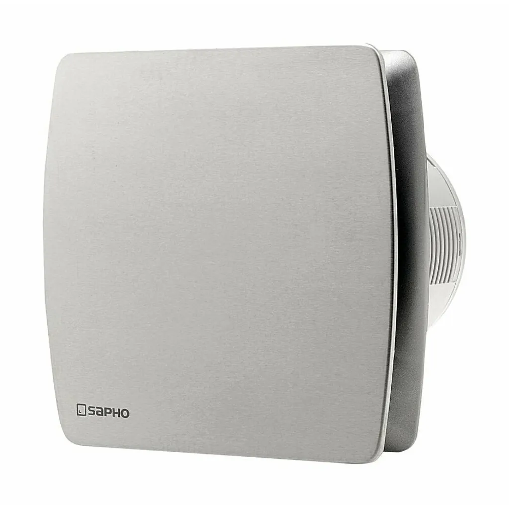LEX Ventilateur salle de bain axial 100mm en acier inox avec minuterie