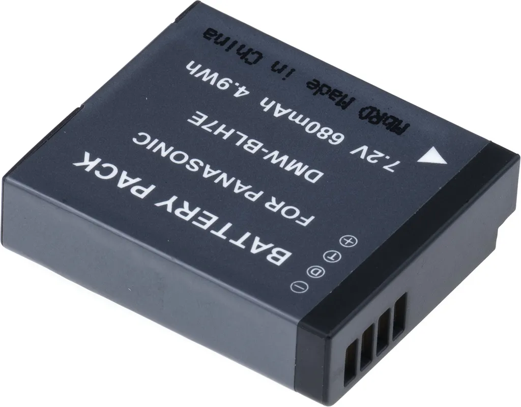 T6 Power Batteria Li-Ion per Panasonic DMW-BLH7E 7,2V 680mAh - 2