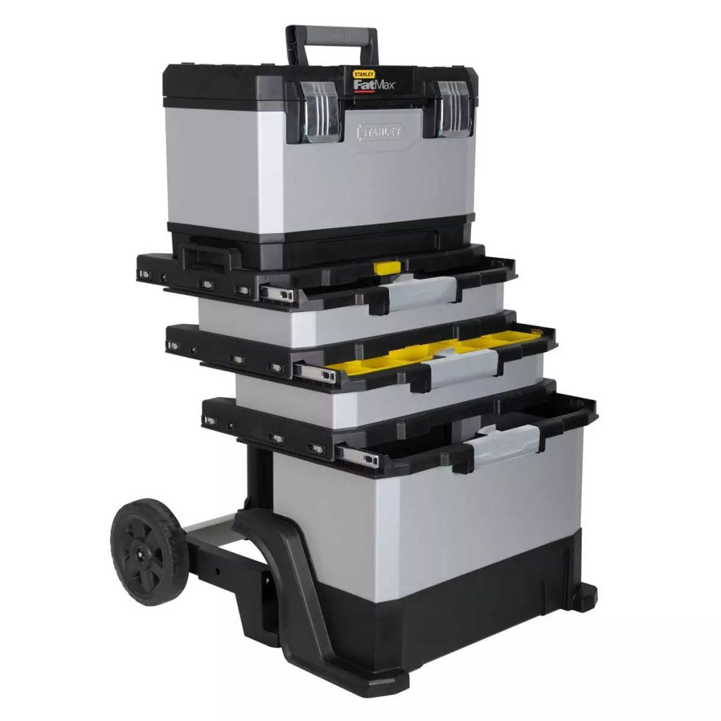 STANLEY Servante d’atelier 63L bimatière sur roulettes Image du produit 