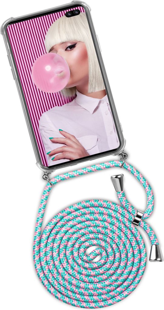 TWIST-Case + TWIST-Cord für Samsung Galaxy S10+, Farbe:Bubblegum (Silber)