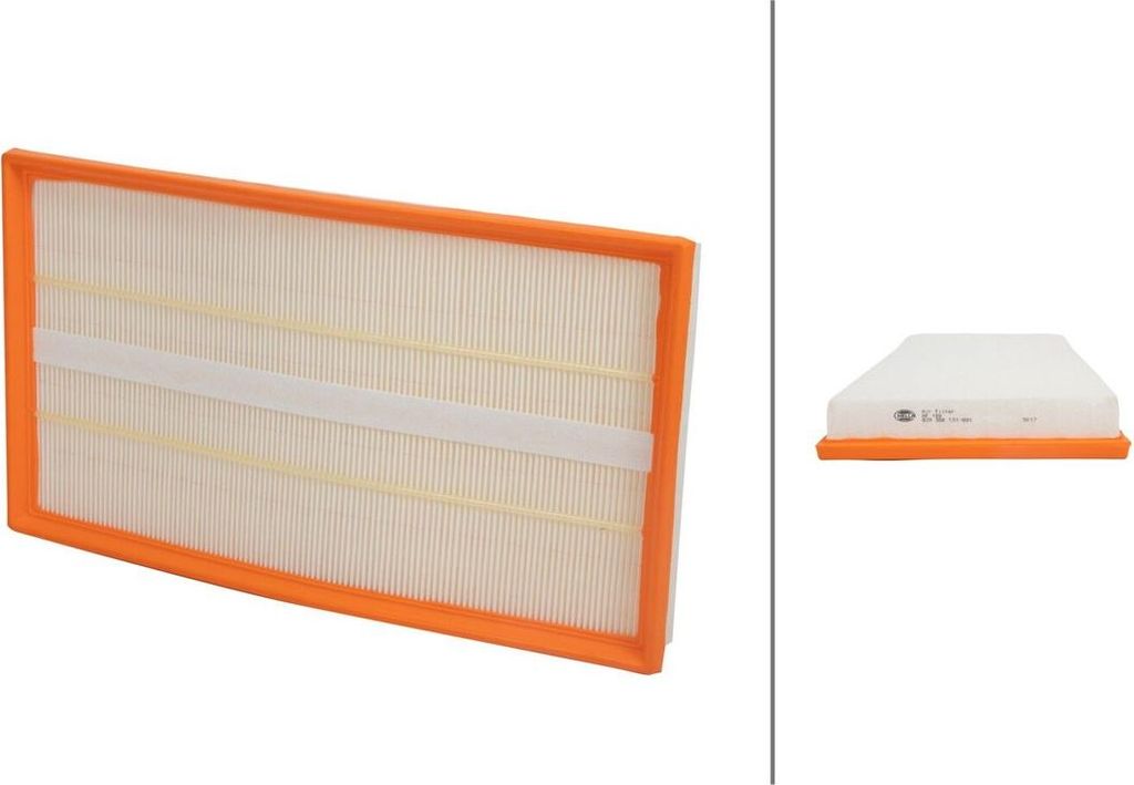Luftfilter-Einsatz 419 x 227 mm HELLA für u.a. MERCEDES-BENZ VITO