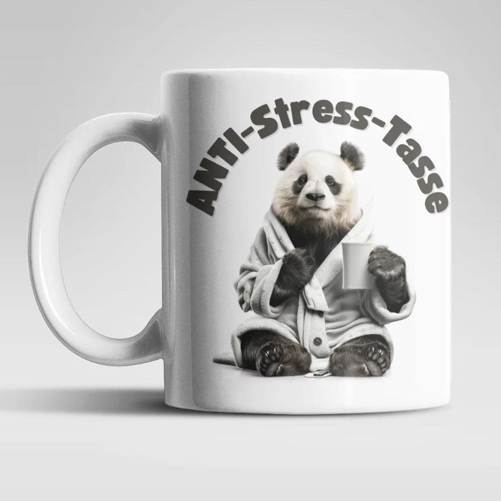Anti Stress Panda Kaffeetasse Teetasse Tasse Geschenkidee 325 ml – Panda-01