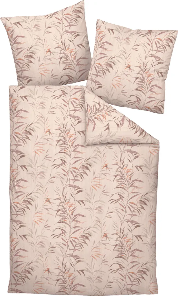 Housse de couette jersey interlock Janine Carmen S moka cuivré 135 x 200