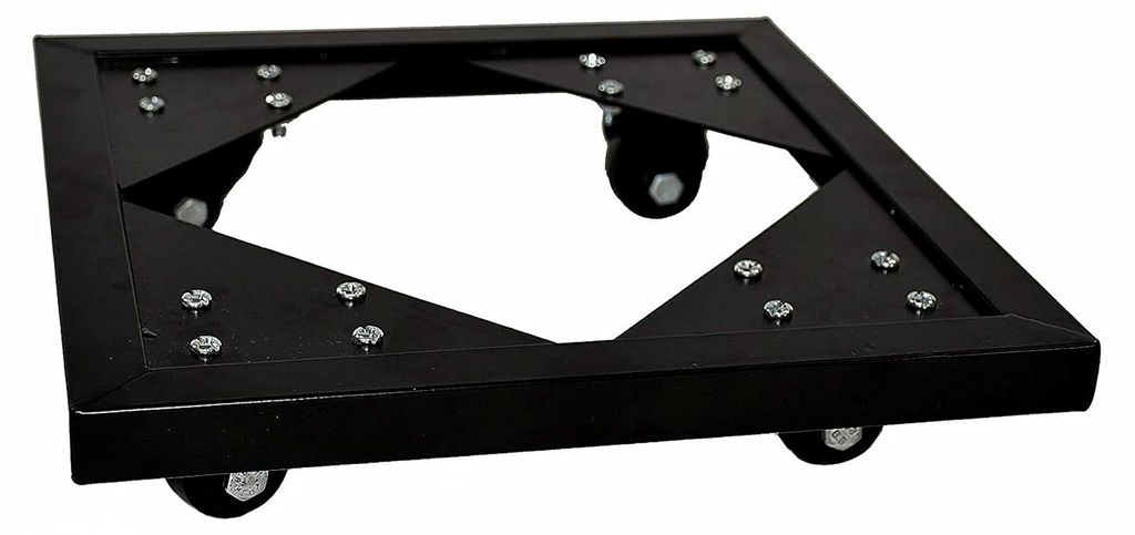 Outdoor-Pflanzroller quadratisch: 52x52x6 cm (belastbar bis 300 kg) -passend für Kübel von eastwest
