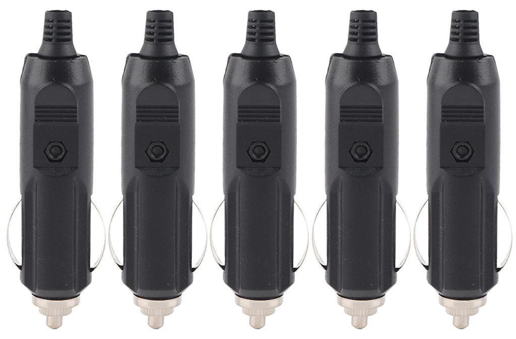 5 Stück 12 V 24 V 5A Autozubehör männlicher Zigarettenanzünder-Stecker DIY-Stecker