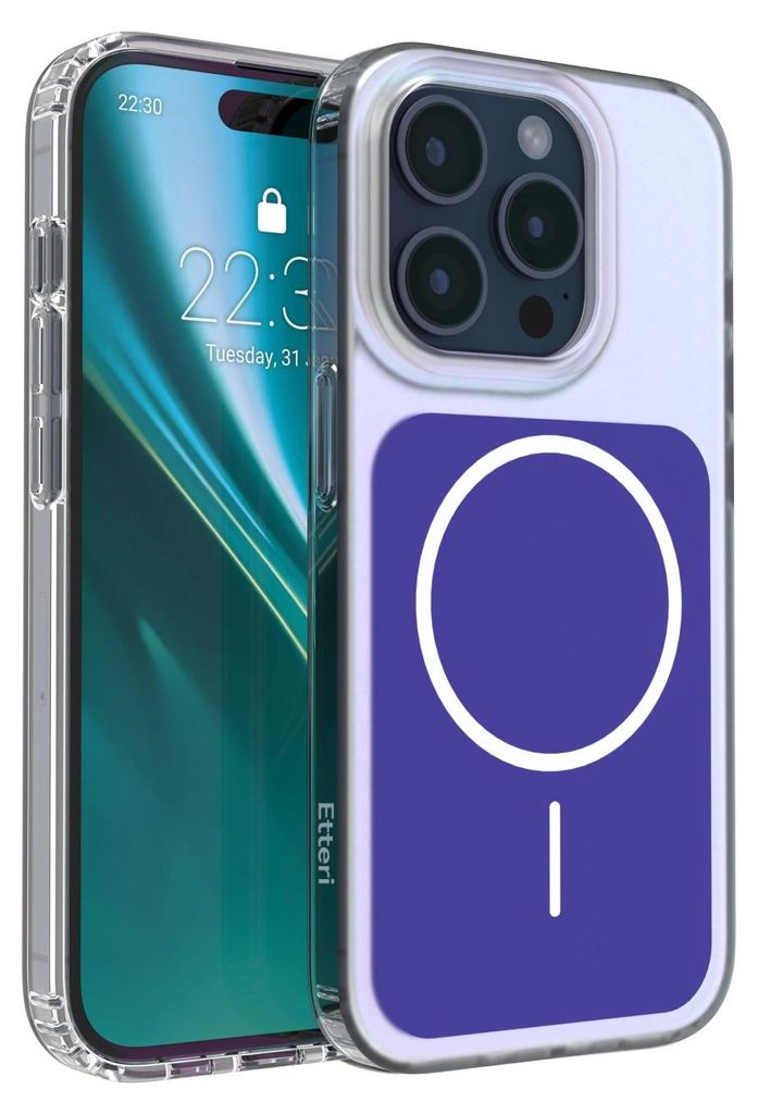 Etteri Hidden Pearl Hülle für iPhone 15 Pro 6,1" Dunkelblau