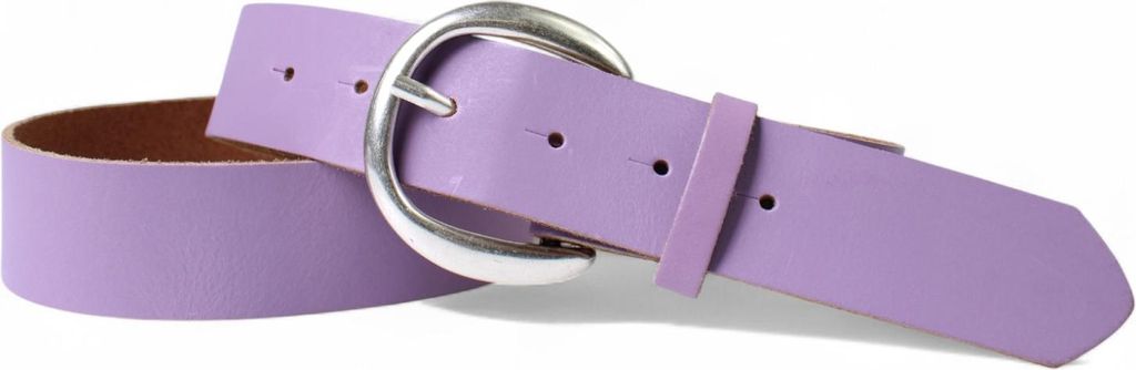 FRONHOFER Gürtel Damen 4 cm runde Gürtelschnalle mattsilber echt Ledergürtel