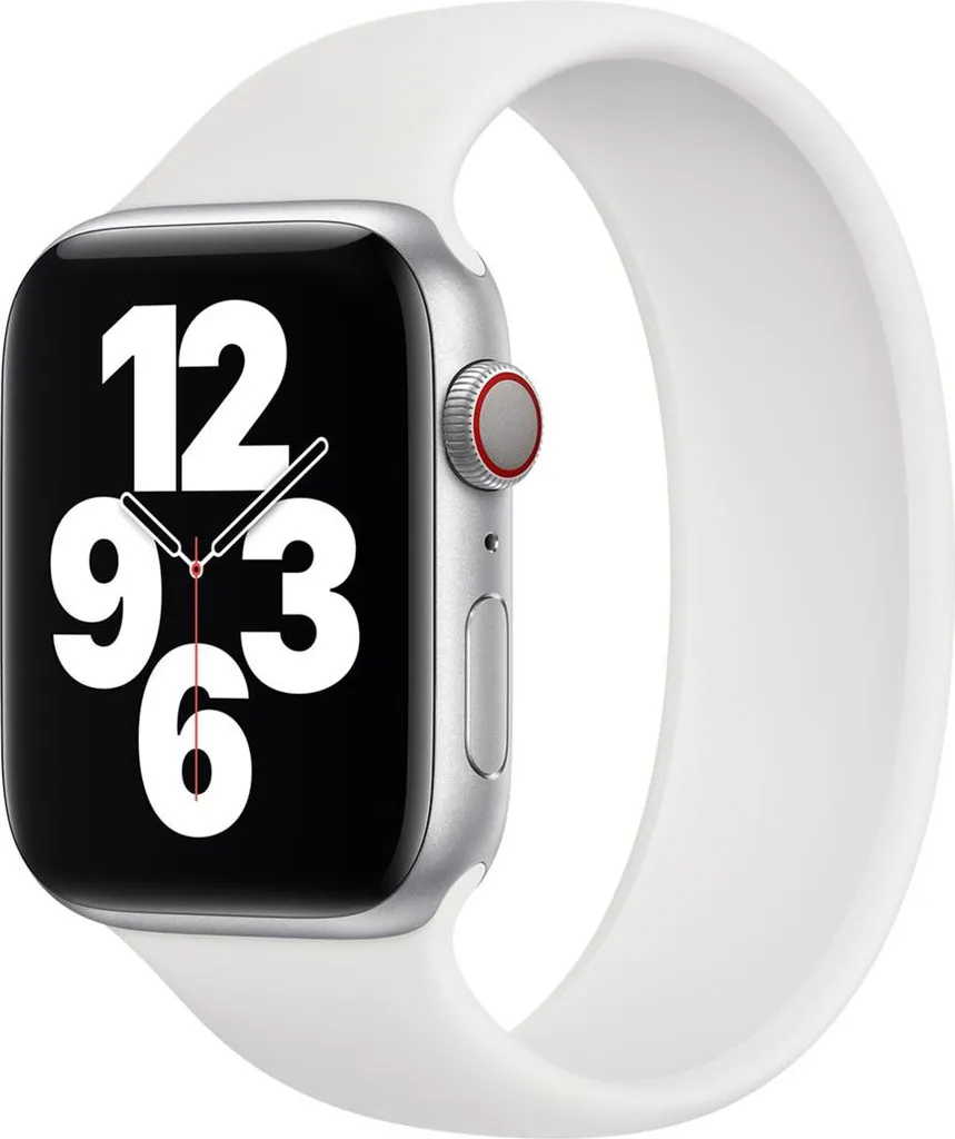 Cinturino Apple Solo Loop 44/45/49mm Bianco Taglia 4 - Praticità Top