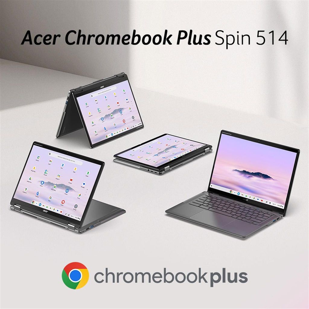 Acer Chromebook Plus Spin 514 Stahlgrau Metallic (CP514-4HN-36VY)