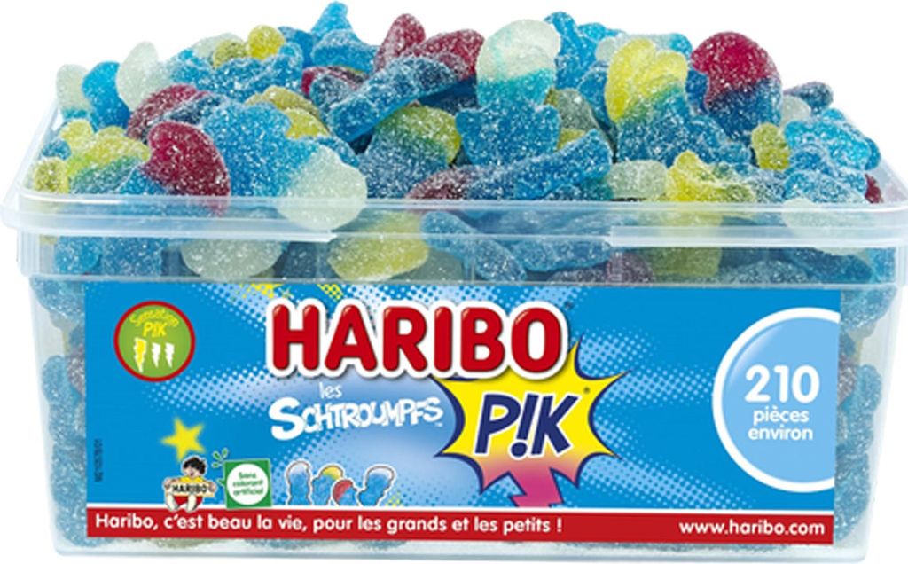 Haribo Les Schtroumpf Pik 1,2 kg - Saure Schlümpfe für Produktbild 
